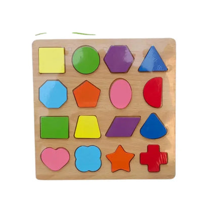 Alphabet & Number Wooden Puzzle Board-Montessori Matching Game