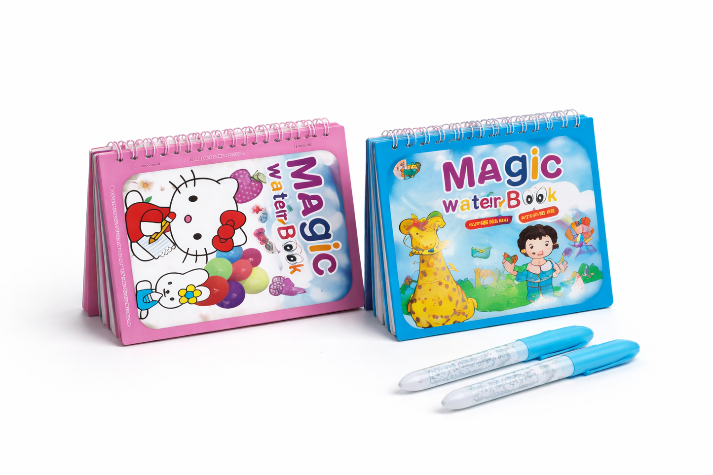 Magic Water Drawing Book, Reusable Doddle with Pen for Kids