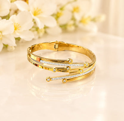 HH-459 |CRYSTAL BANGLE HANDCUFF
